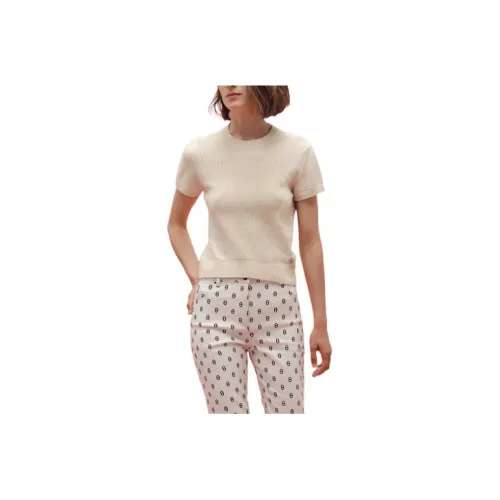 HERMES Cashmere Sweaters Women's Off White