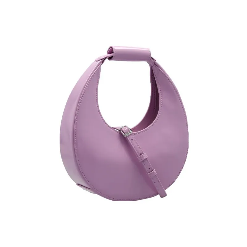 Staud Cow Leather Moon Bag Shoulder Bag Crossbody Bag Handbag Women's Purple-1