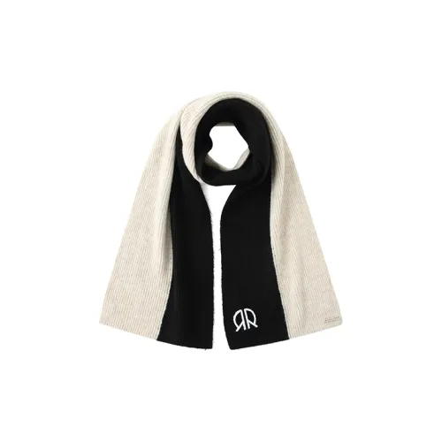 RUE DE RUI Knit Scarves Women's Black/White