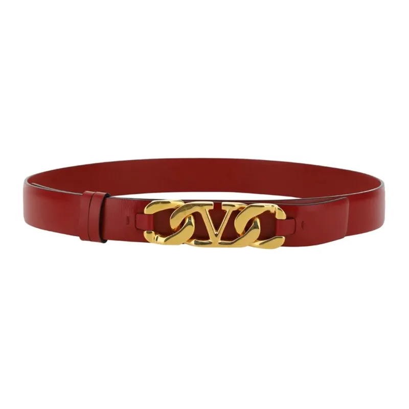 Valentino Leather Belts Women's Red-1