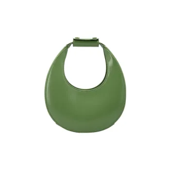 Staud Cow Leather Moon Bag Shoulder Bag Crossbody Bag Handbag Women's Green
