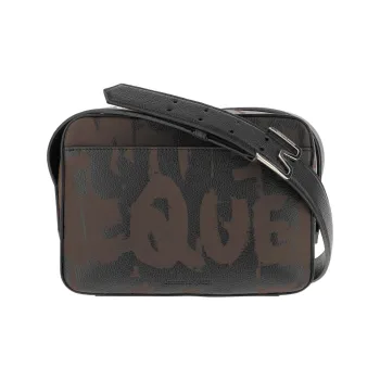 Alexander McQueen Calfskin Shoulder Bag, Crossbody Bag Men's Light Umber