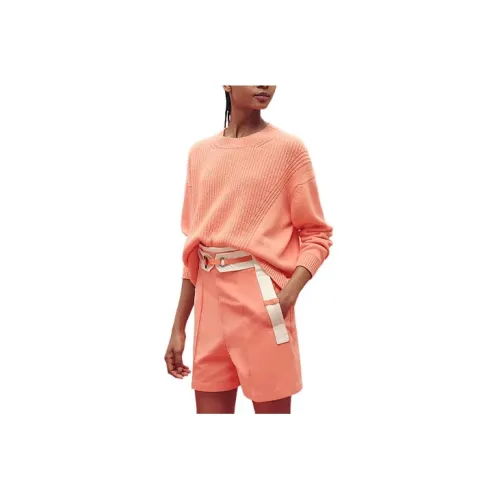 HERMES Cashmere Sweaters Women's Orange