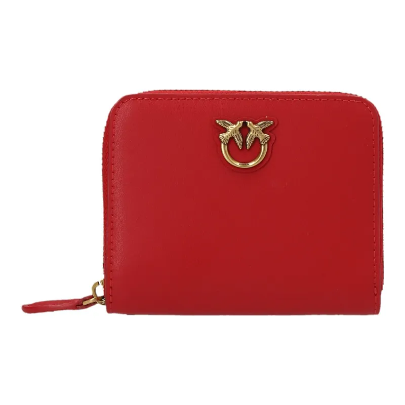 PINKO Taylor Leather Wallet Women's Red-0