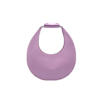 Staud Cow Leather Moon Bag Shoulder Bag Crossbody Bag Handbag Women's Purple
