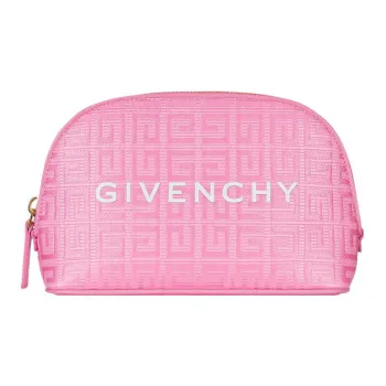 GIVENCHY Coated Canvas With Leather Coin Purse Storage Bag, Clutch Women's Pink