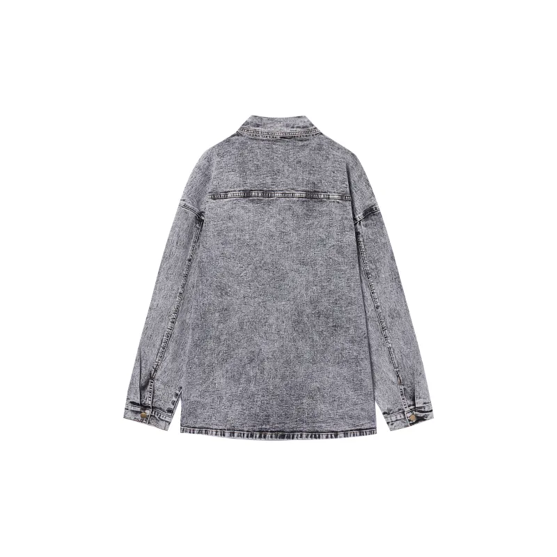 I'M ONE Shirts Women's Washed Denim Gray-1