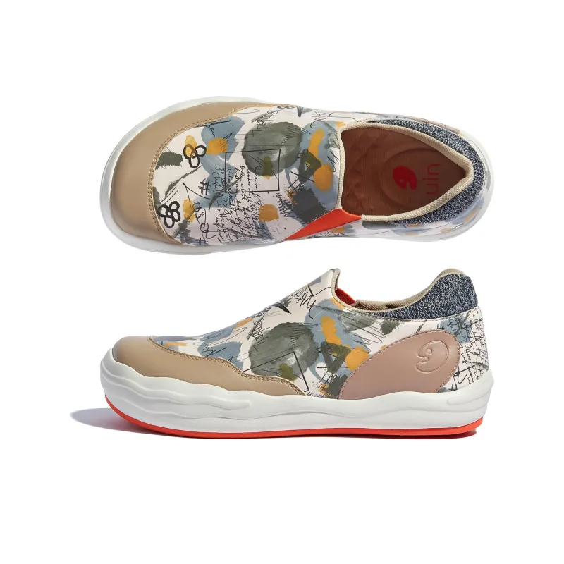 U.IN Painted Travel Shoes Andalusia 2 Stylish Skateboarding Shoes Women's-7