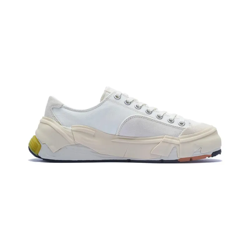 LiNing Wuji Sun Advances To Gold Collection Anti Slip Wear Resistant Low Top Casual Shoes Men's Cream White-1
