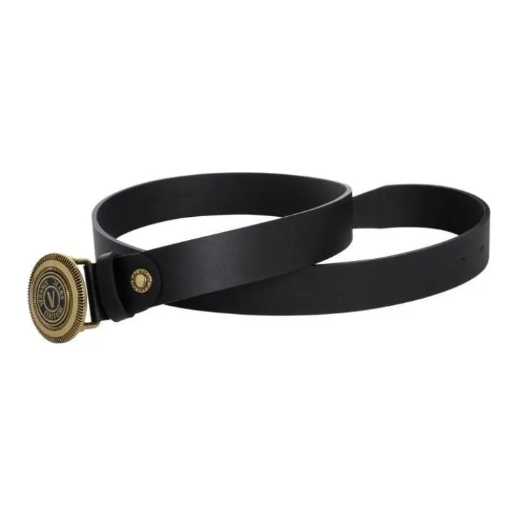 VERSACE JEANS COUTURE Leather Belts Men's Black Width 3.3cm-2
