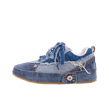 LOEWE Low Top Stylish Skateboarding Shoes Men's Blue