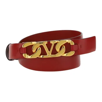 Valentino Leather Belts Women's Red