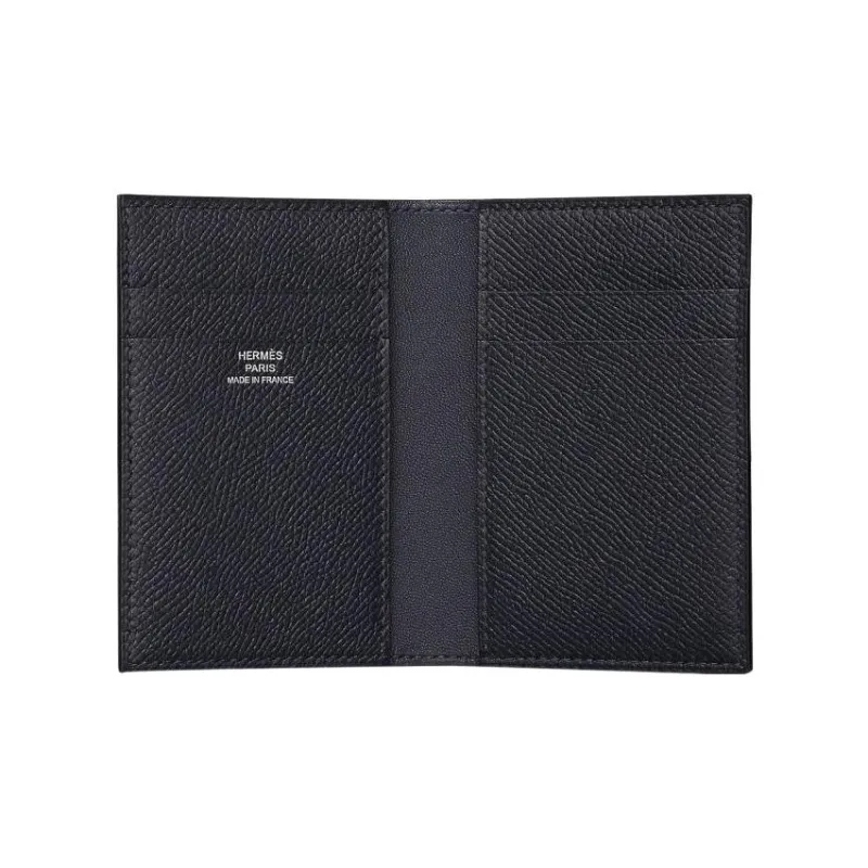 HERMES MC² Euclide Epsom Calfskin Coin Purses Card Holders Regular Men's 76 Bleu Indigo Indigo-1