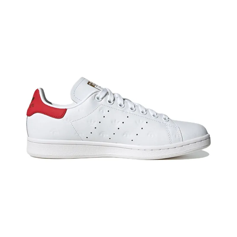 Adidas Stan Smith All Over Trefoil White Better Scarlet Women's-1
