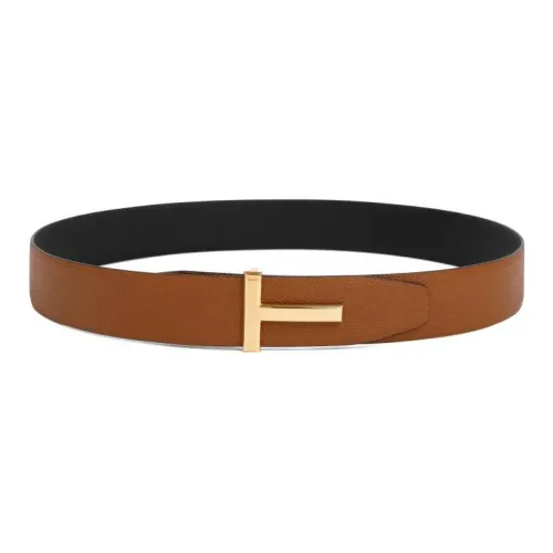 TOM FORD Leather Belts Men Brown