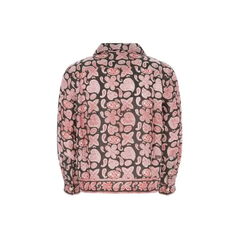 BODE Heart Paisley Block Printed Buttoned Shirt-1