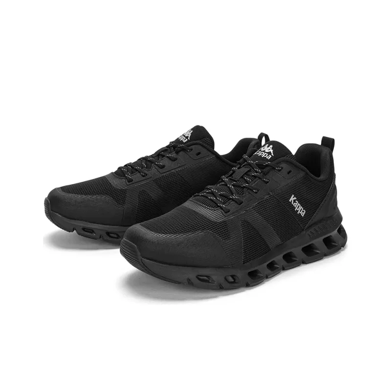 Kappa Anti-Slip Wear-Resistant Low-Top Casual Running Shoes Men's Black-3