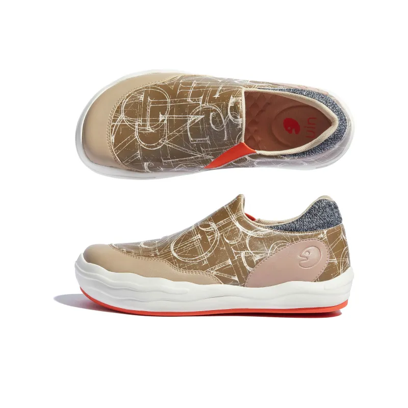 U.IN Painted Travel Shoes Andalusia 2 Stylish Skateboarding Shoes Women's-12