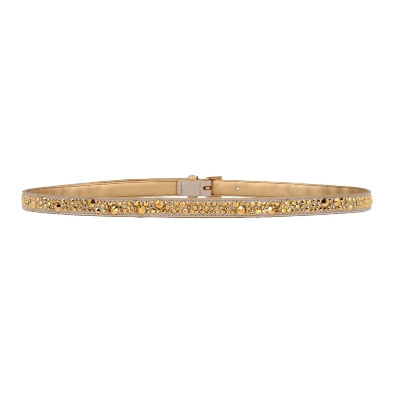 PRADA All Over Crystal Embellished Belt-1