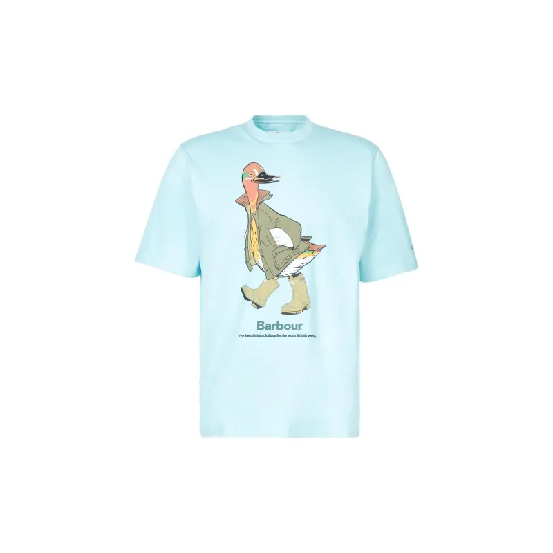 BARBOUR x NOAH T Shirt Unisex Blue-0