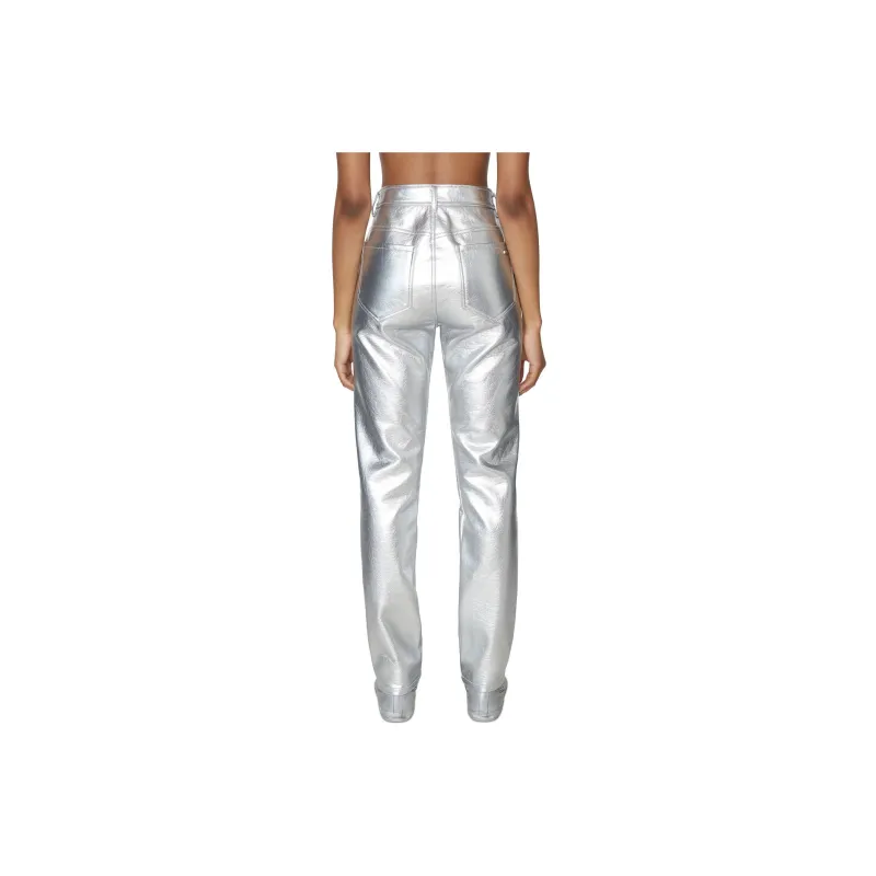 DIESEL Knitted Sweatpants Women's Silver Gray-1