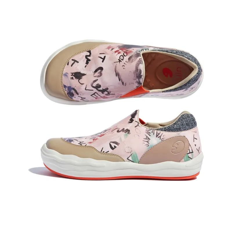 U.IN Painted Travel Shoes Andalusia 2 Stylish Skateboarding Shoes Women's-2