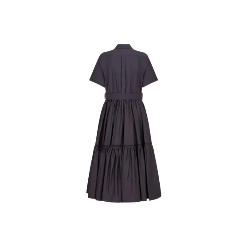 DIOR Short-Sleeved Dresses Women's Navy Blue-1
