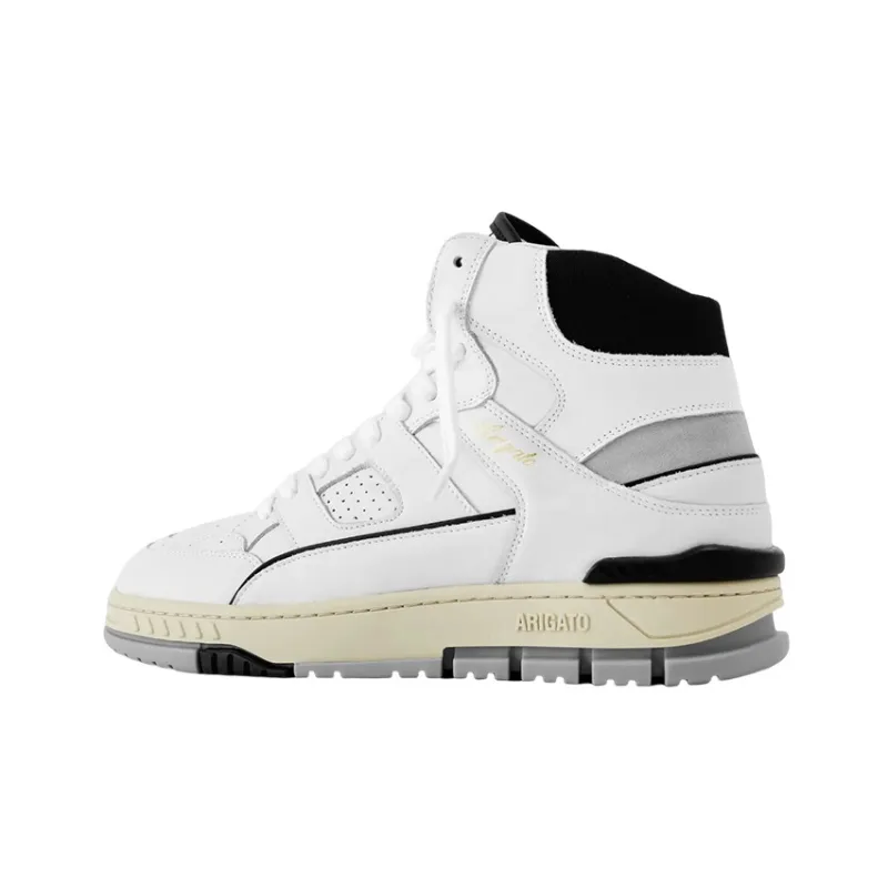 Axel Arigato Area Hi High Top Stylish Skateboarding Shoes Women's White Black-4