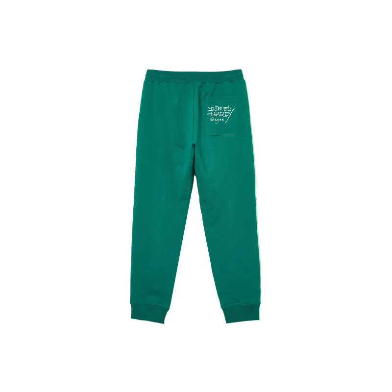 Ed Hardy Knitted Sweatpants Unisex Olive Green E1OSM161-1