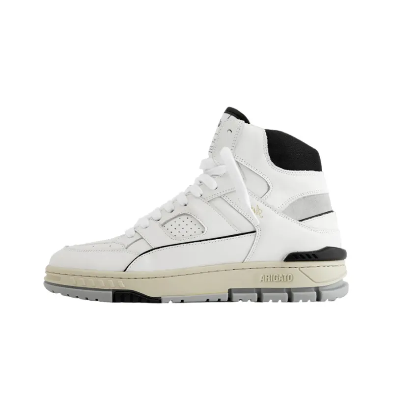 Axel Arigato Area Hi High Top Stylish Skateboarding Shoes Women's White Black-0