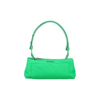 GANNI Nylon Baguette Bag Handbag, Shoulder Bag Women's Green