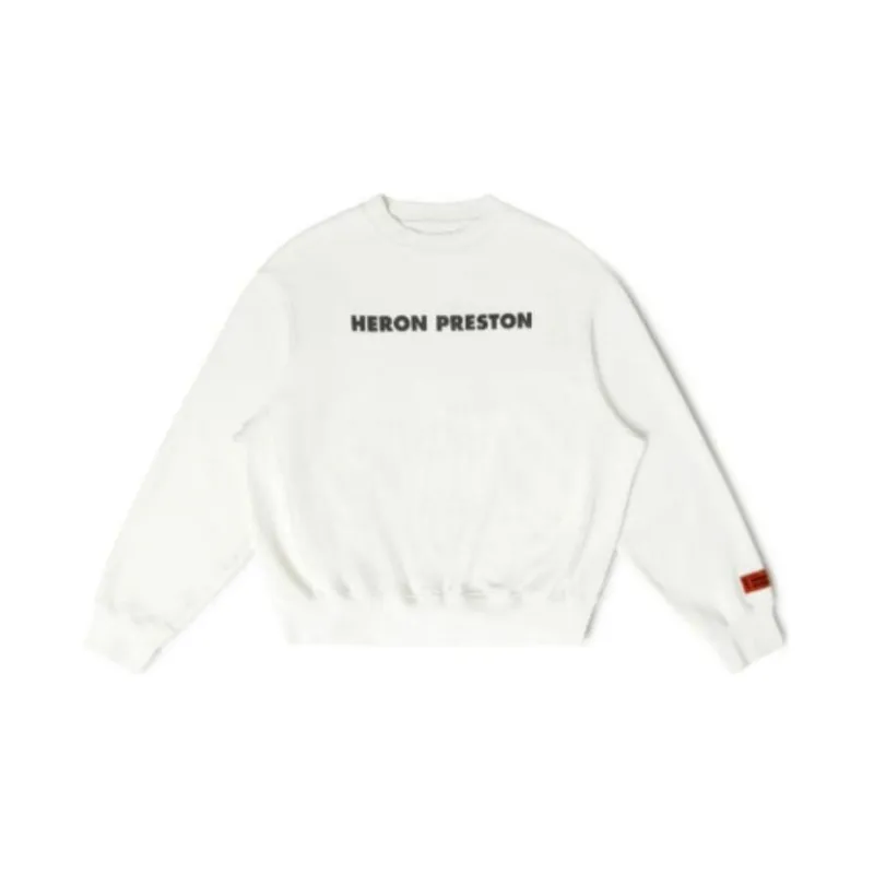 HERON PRESTON Logo Printed Crewneck Sweatshirt-1