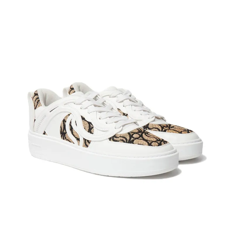 Stella McCartney S Wave 1 Low Top Stylish Skateboarding Shoes Women's White-2