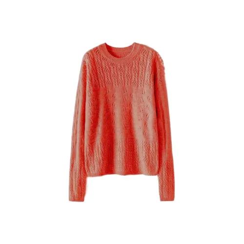 COMOBOCA Sweaters Women's Embroidered Red