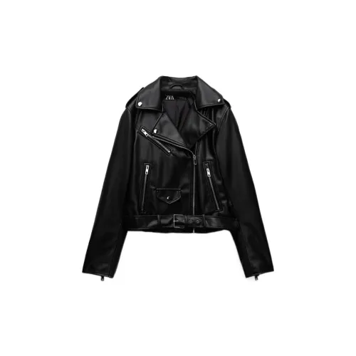 ZARA Cropped Coats Women's Black