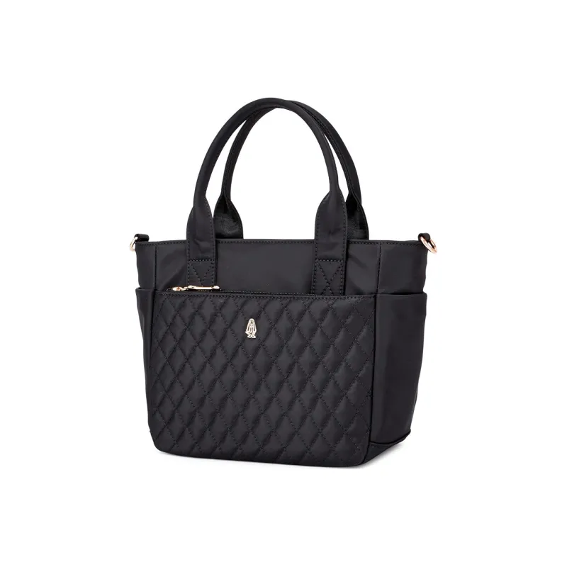 Hush Puppies Fabric Shoulder Bag Crossbody Bag Handbag Medium Size Women's Black-1