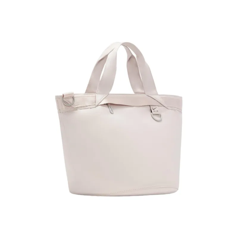 Nike Fabric Tote Bag Shopping Bag Handbag Crossbody Bag Shoulder Bag Regular Unisex Fossil Stone Gray/Eclipse Fuchsia-1