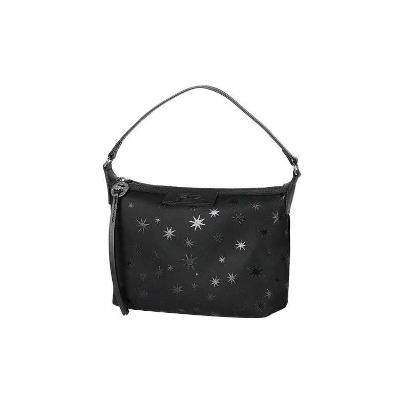 LONGCHAMP Le Pliage Canvas One Shoulder Portable Clutch Women's Black-1