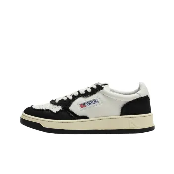 AUTRY Medalist Low Goatskin 'White Black'