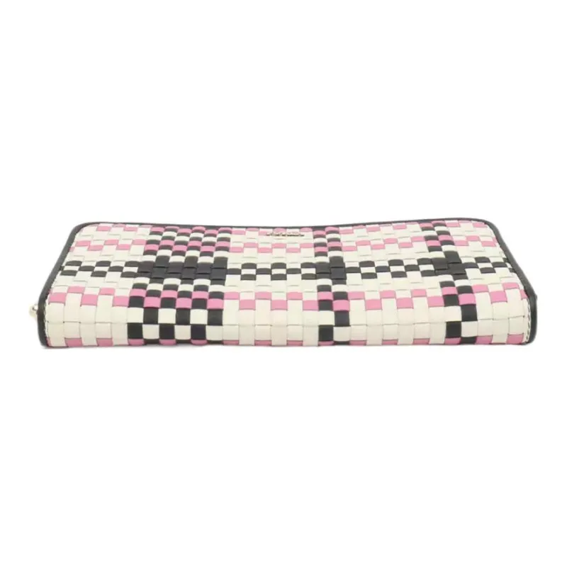 Furla Delicate Calfskin Wallet Women's White Black Pink-4