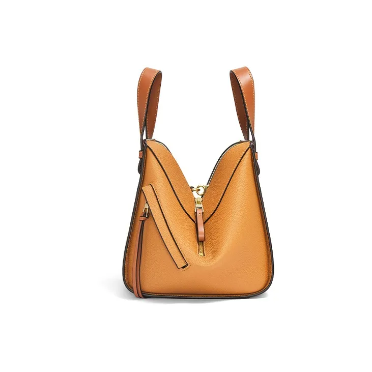 LOEWE Hammock Soft Grained Calfskin Shoulder Bag Crossbody Bag Handbag Women's Light Caramel-3