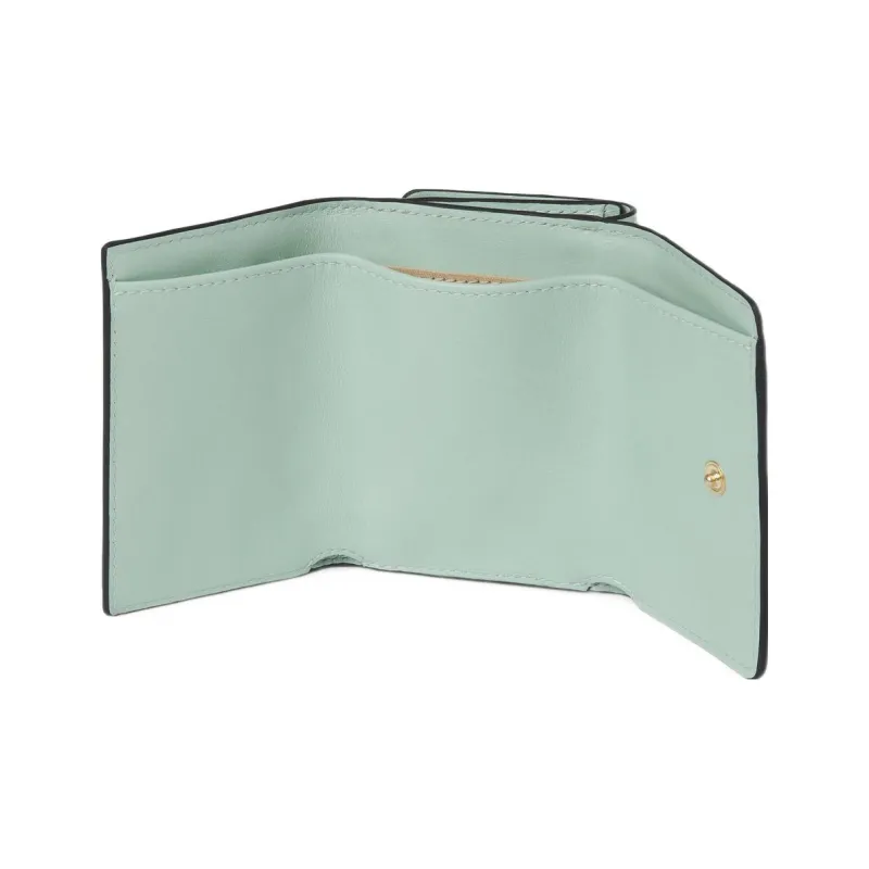See By Chloe Tilda Suede Smooth Cow Leather Wallet Mini Women's Mint Green-2