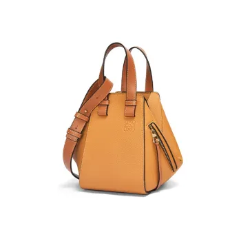 LOEWE Hammock Soft Grained Calfskin Shoulder Bag Crossbody Bag Handbag Women's Light Caramel