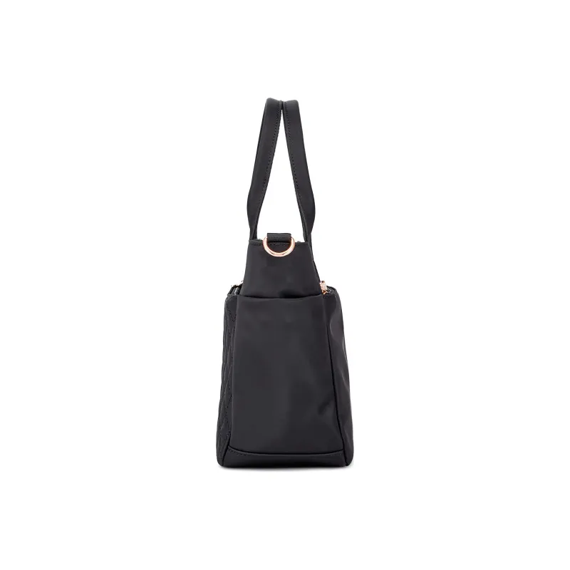 Hush Puppies Fabric Shoulder Bag Crossbody Bag Handbag Medium Size Women's Black-2