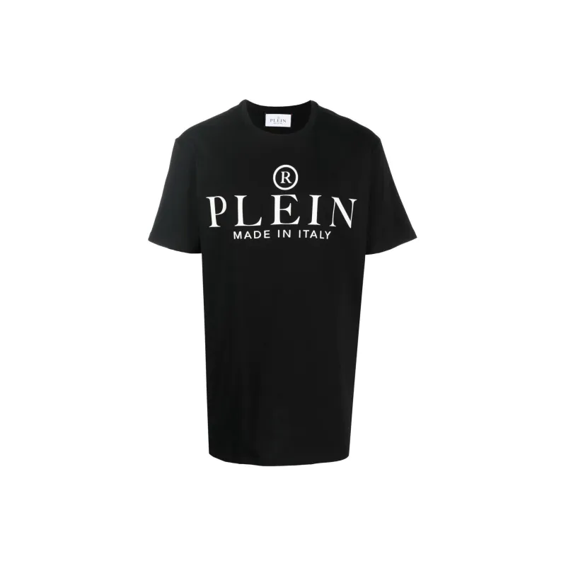 PHILIPP PLEIN Ss Logos Round neck T shirt-0