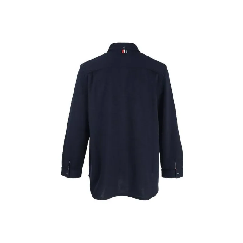 THOM BROWNE Long sleeve Wool Shirt-1