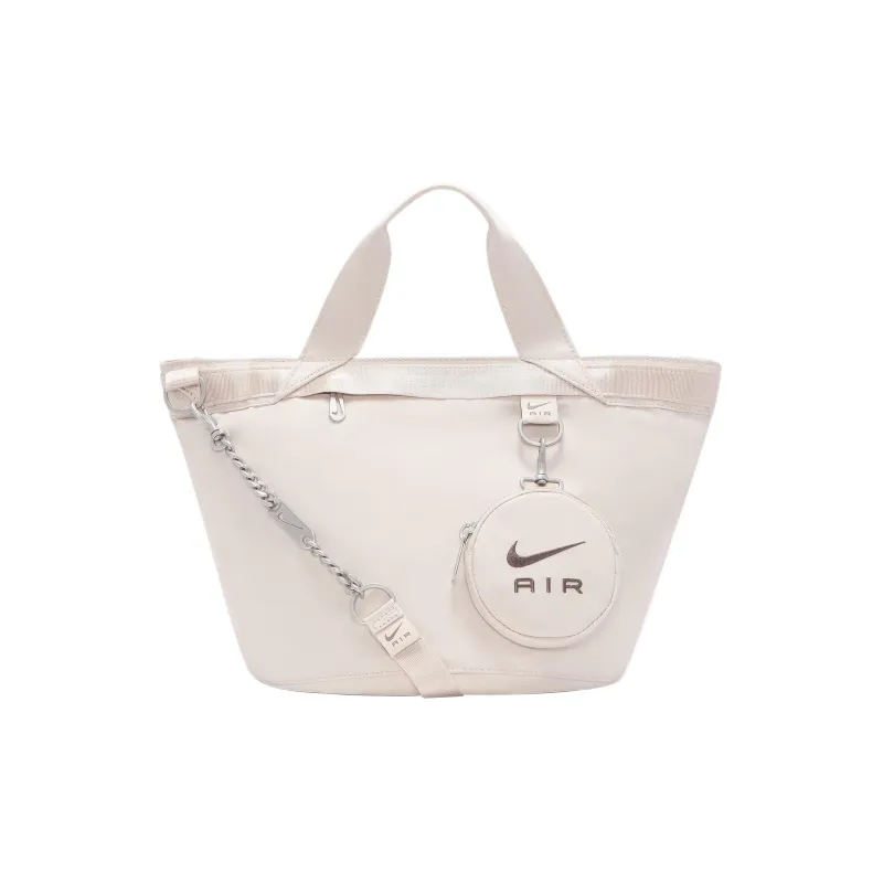 Nike Fabric Tote Bag Shopping Bag Handbag Crossbody Bag Shoulder Bag Regular Unisex Fossil Stone Gray/Eclipse Fuchsia-0