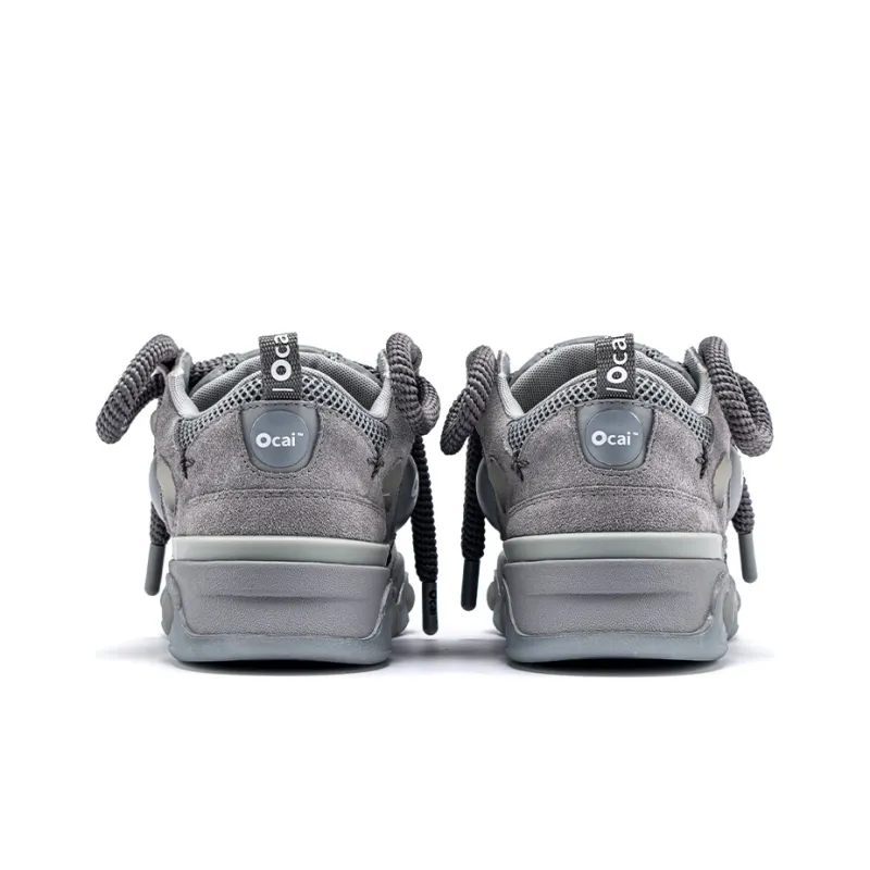 Ocai 001 RETRO Skateboard Shoes Unisex Suede Gray-2