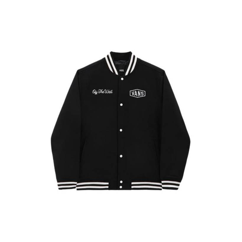 Vans CHECKERBOARD RESEARCH VARSITY Jackets Men Black