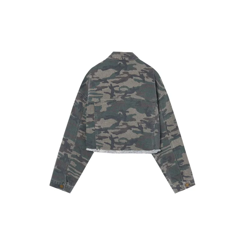 I'M ONE Denim Jackets Women's Camouflage-1